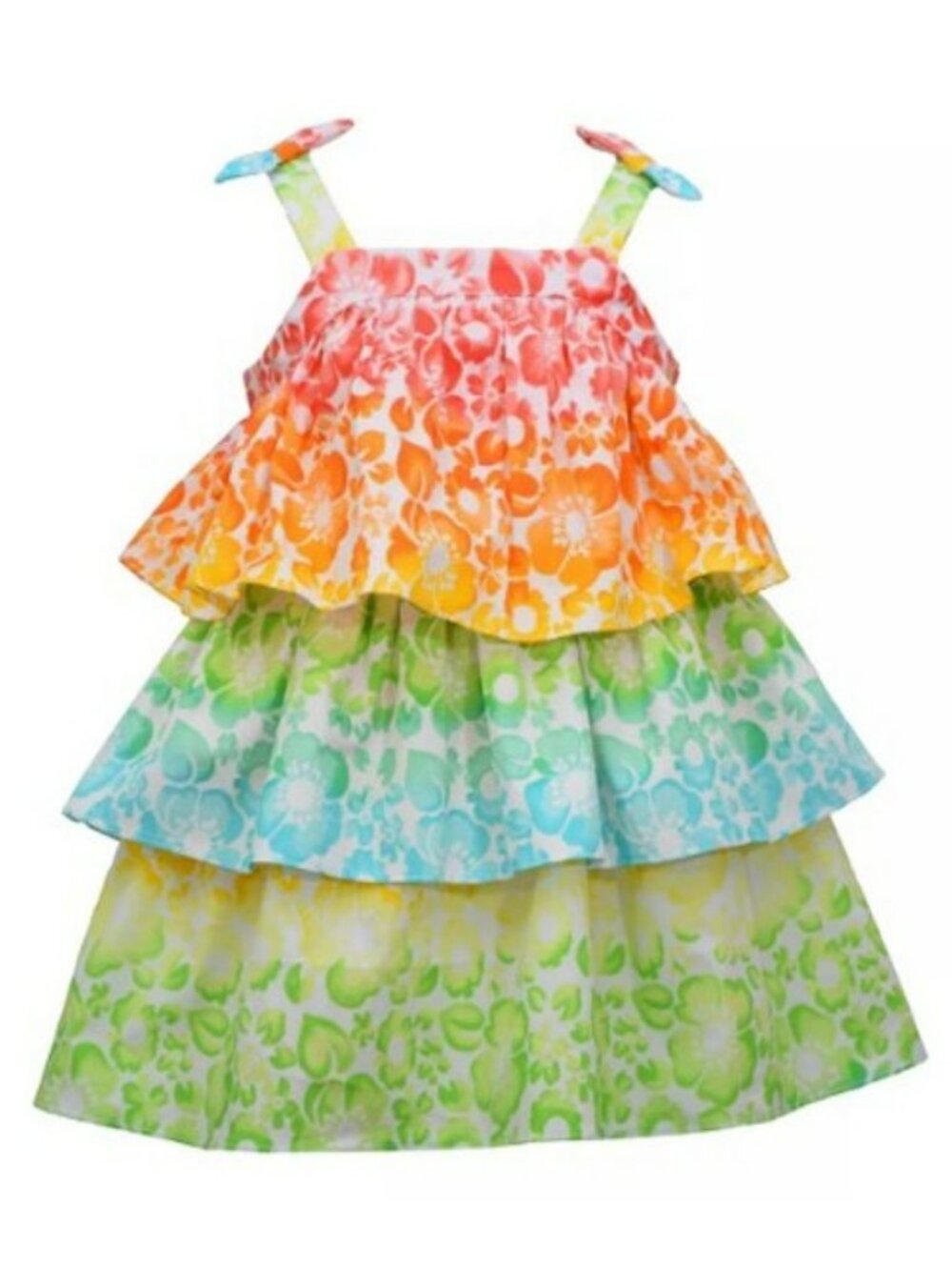 NWT. BONNIE BABY Girls Sleeveless Colorful Sundress